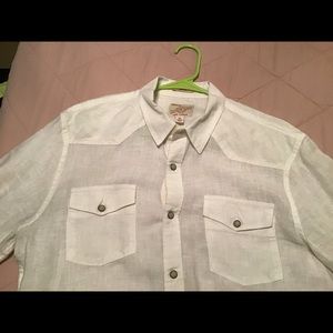 Lucky brand western style linen shirt